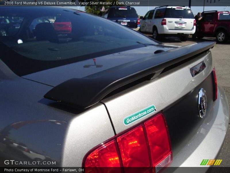 Vapor Silver Metallic / Dark Charcoal 2008 Ford Mustang V6 Deluxe Convertible