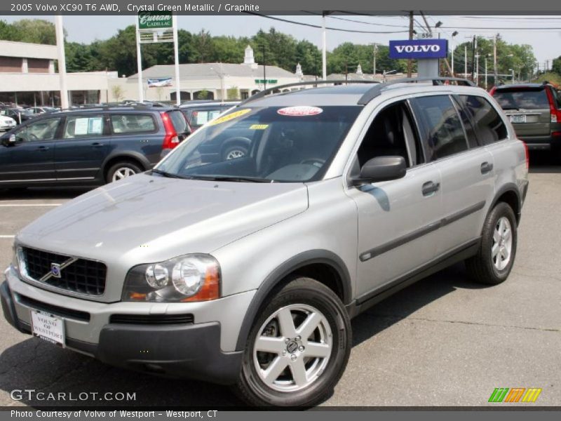 Crystal Green Metallic / Graphite 2005 Volvo XC90 T6 AWD