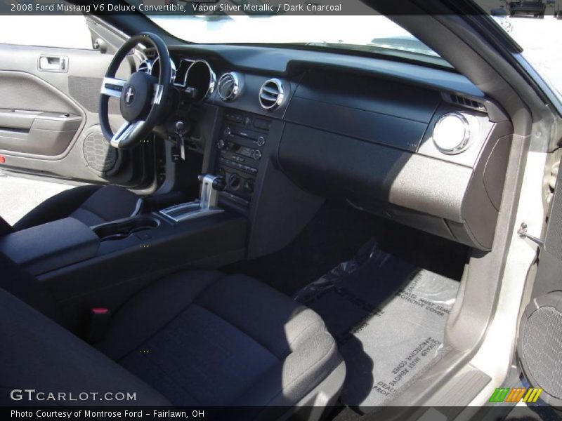 Vapor Silver Metallic / Dark Charcoal 2008 Ford Mustang V6 Deluxe Convertible