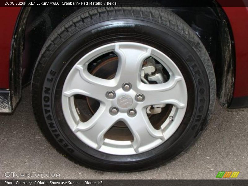 Cranberry Red Metallic / Beige 2008 Suzuki XL7 Luxury AWD