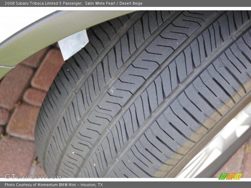 Satin White Pearl / Desert Beige 2008 Subaru Tribeca Limited 5 Passenger