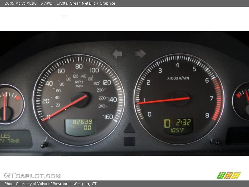 Crystal Green Metallic / Graphite 2005 Volvo XC90 T6 AWD