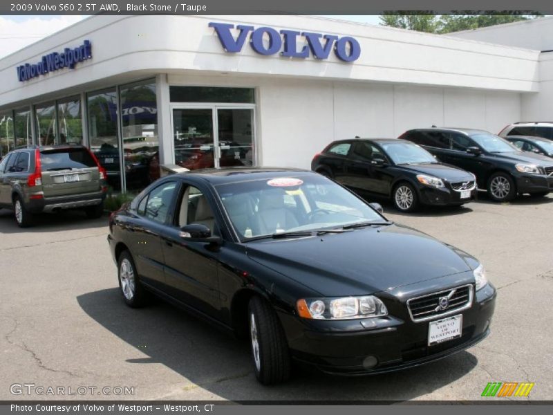 Black Stone / Taupe 2009 Volvo S60 2.5T AWD