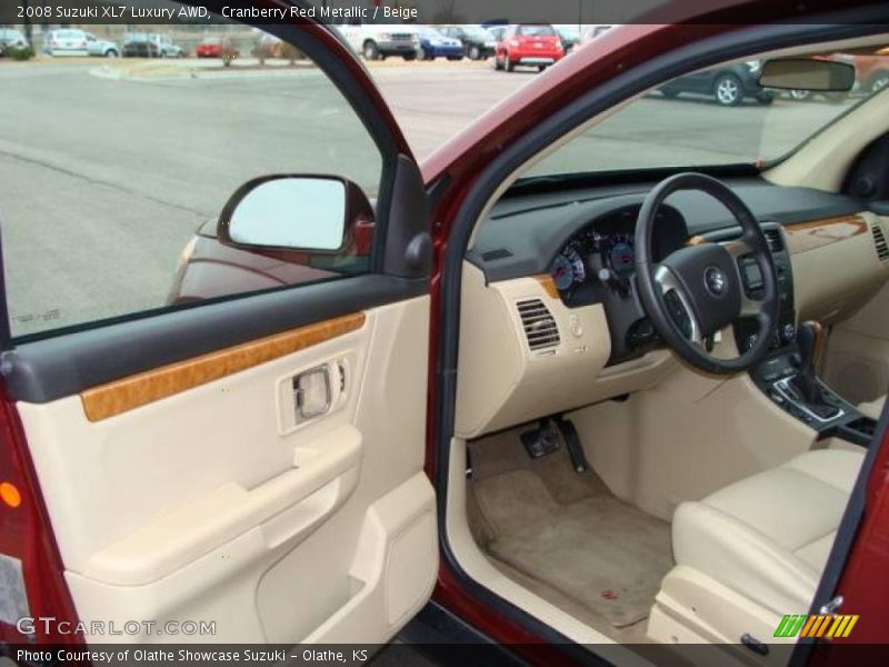 Cranberry Red Metallic / Beige 2008 Suzuki XL7 Luxury AWD