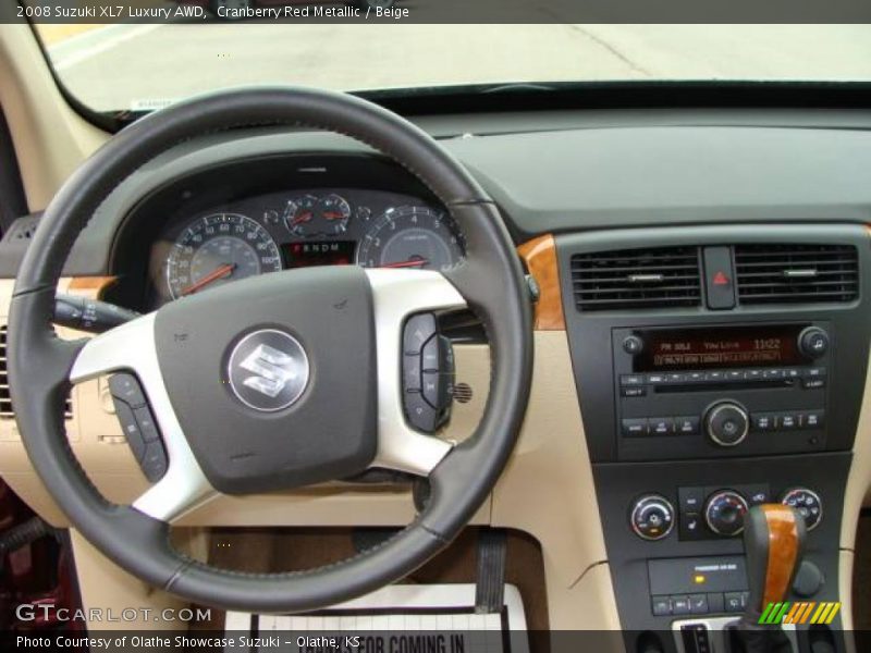 Cranberry Red Metallic / Beige 2008 Suzuki XL7 Luxury AWD