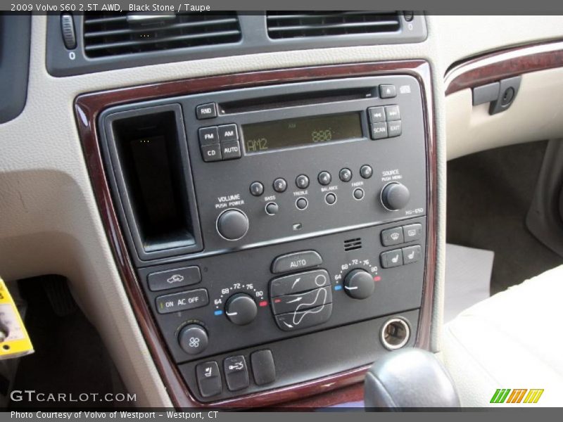 Black Stone / Taupe 2009 Volvo S60 2.5T AWD