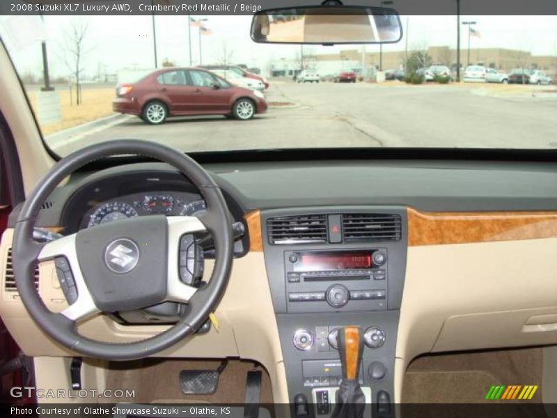 Cranberry Red Metallic / Beige 2008 Suzuki XL7 Luxury AWD