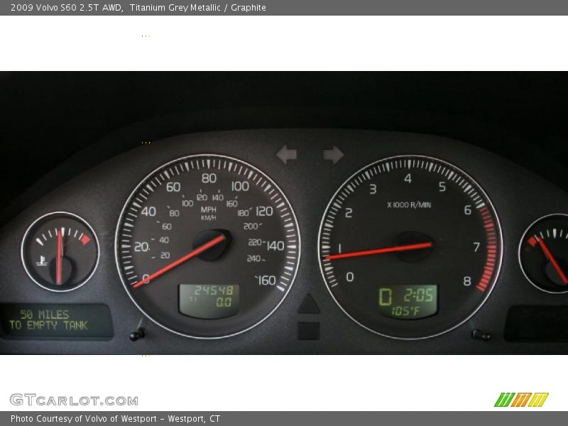 Titanium Grey Metallic / Graphite 2009 Volvo S60 2.5T AWD