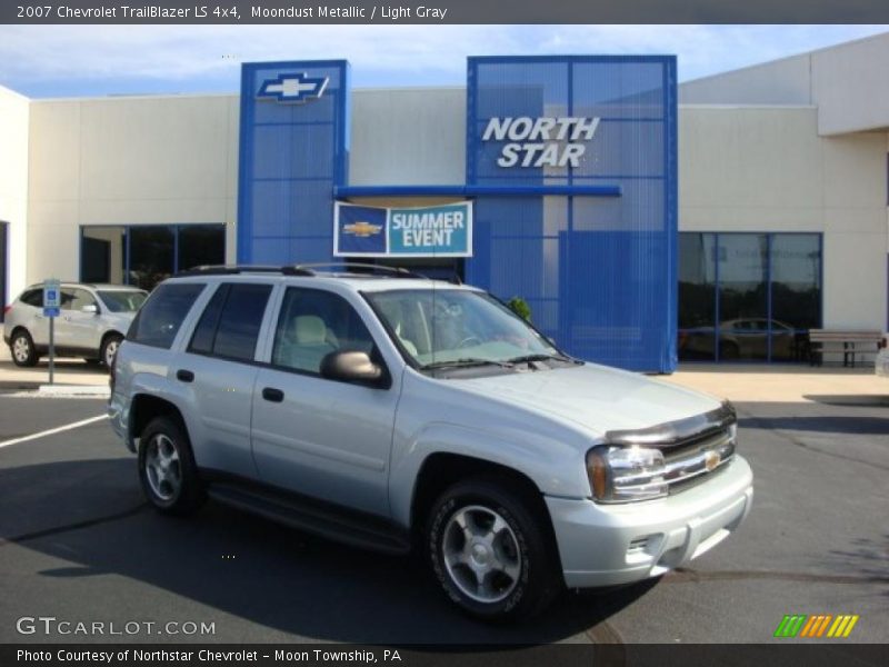 Moondust Metallic / Light Gray 2007 Chevrolet TrailBlazer LS 4x4