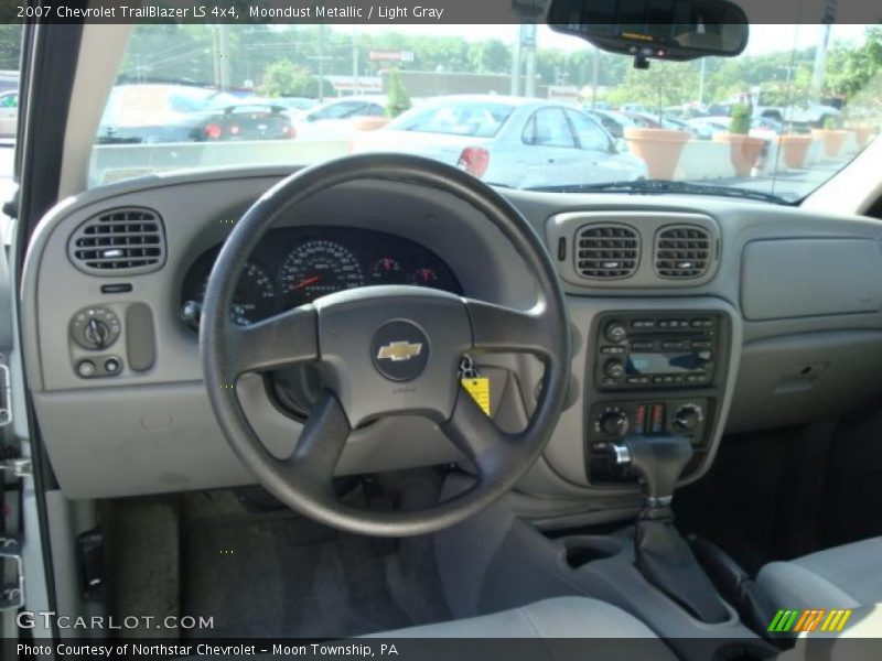 Moondust Metallic / Light Gray 2007 Chevrolet TrailBlazer LS 4x4