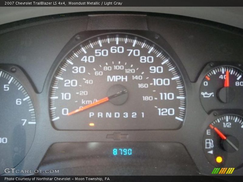 Moondust Metallic / Light Gray 2007 Chevrolet TrailBlazer LS 4x4