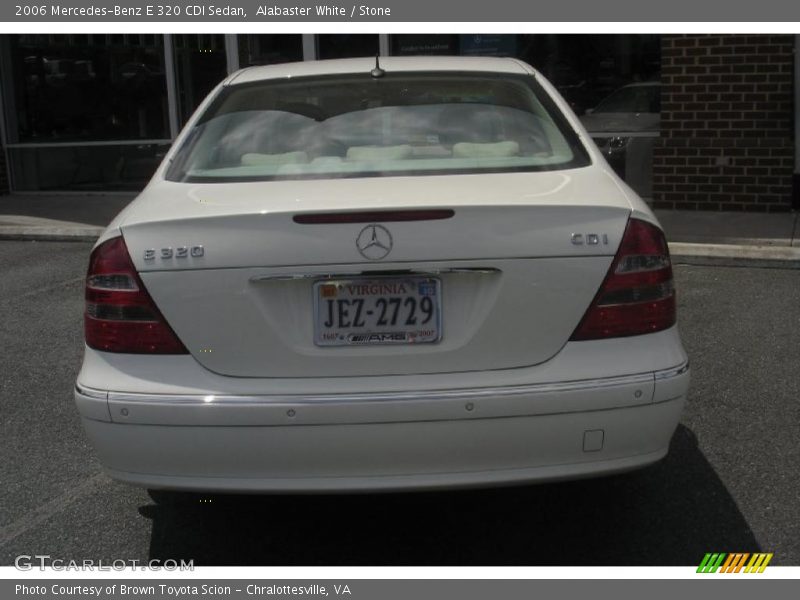 Alabaster White / Stone 2006 Mercedes-Benz E 320 CDI Sedan