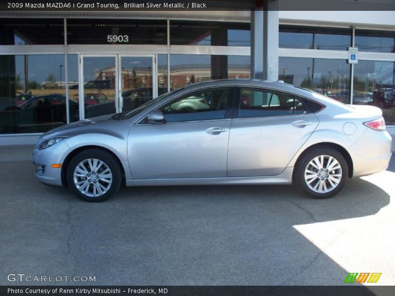 Brilliant Silver Metallic / Black 2009 Mazda MAZDA6 i Grand Touring
