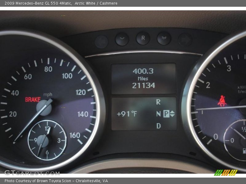 Arctic White / Cashmere 2009 Mercedes-Benz GL 550 4Matic