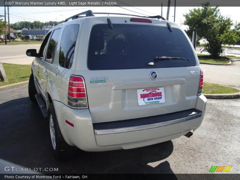 Light Sage Metallic / Pebble 2007 Mercury Mariner Luxury 4WD