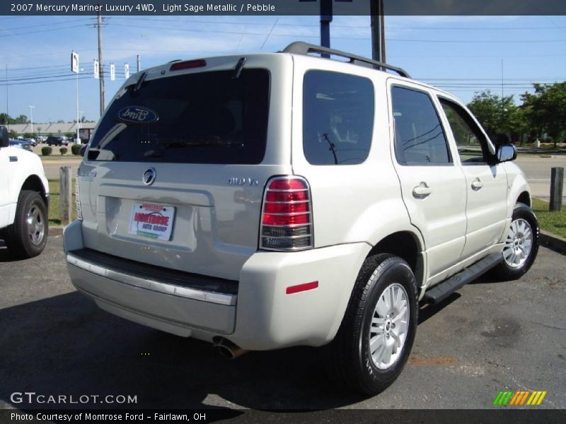 Light Sage Metallic / Pebble 2007 Mercury Mariner Luxury 4WD