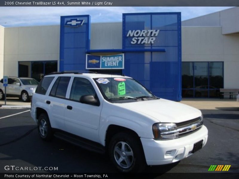 Summit White / Light Gray 2006 Chevrolet TrailBlazer LS 4x4