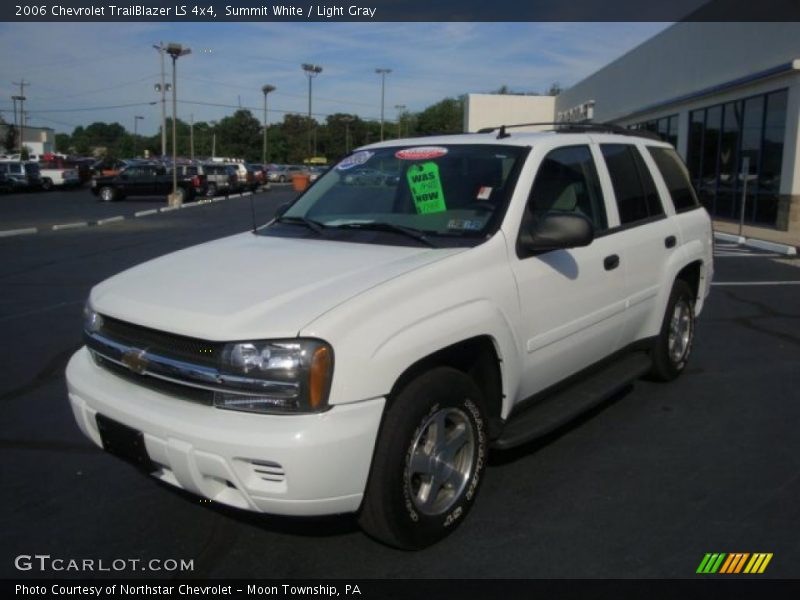 Summit White / Light Gray 2006 Chevrolet TrailBlazer LS 4x4