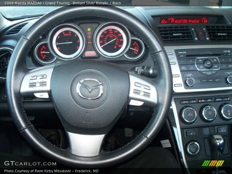 Brilliant Silver Metallic / Black 2009 Mazda MAZDA6 i Grand Touring