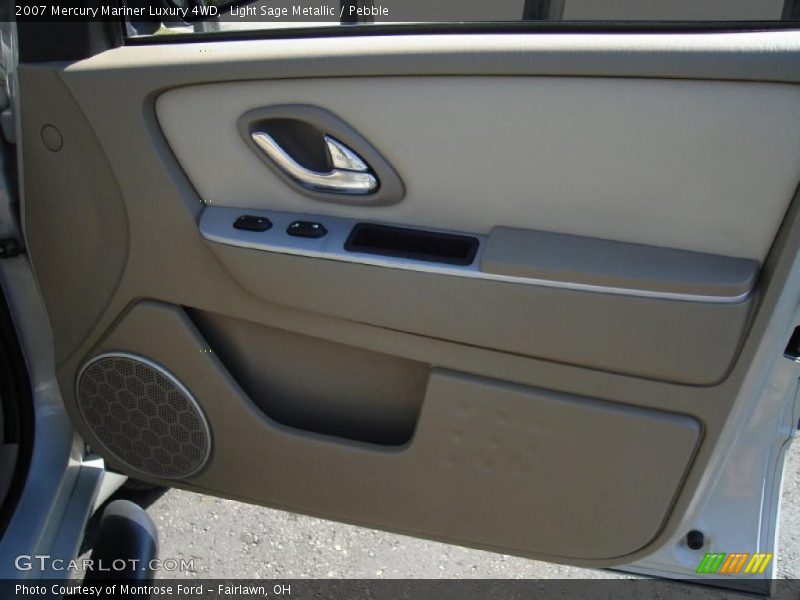 Light Sage Metallic / Pebble 2007 Mercury Mariner Luxury 4WD