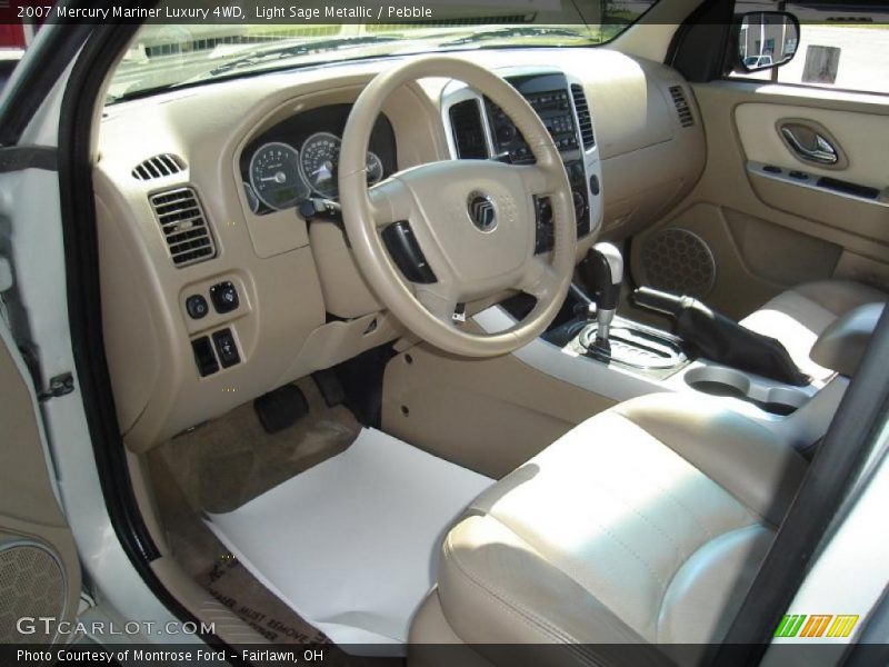 Light Sage Metallic / Pebble 2007 Mercury Mariner Luxury 4WD