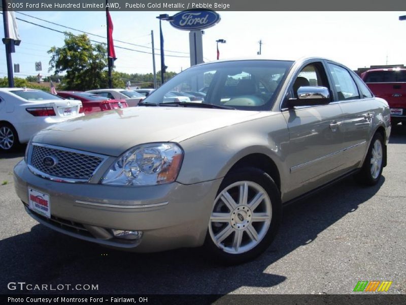 Pueblo Gold Metallic / Pebble Beige 2005 Ford Five Hundred Limited AWD