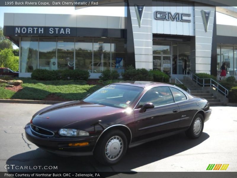 Dark Cherry Metallic / Red 1995 Buick Riviera Coupe