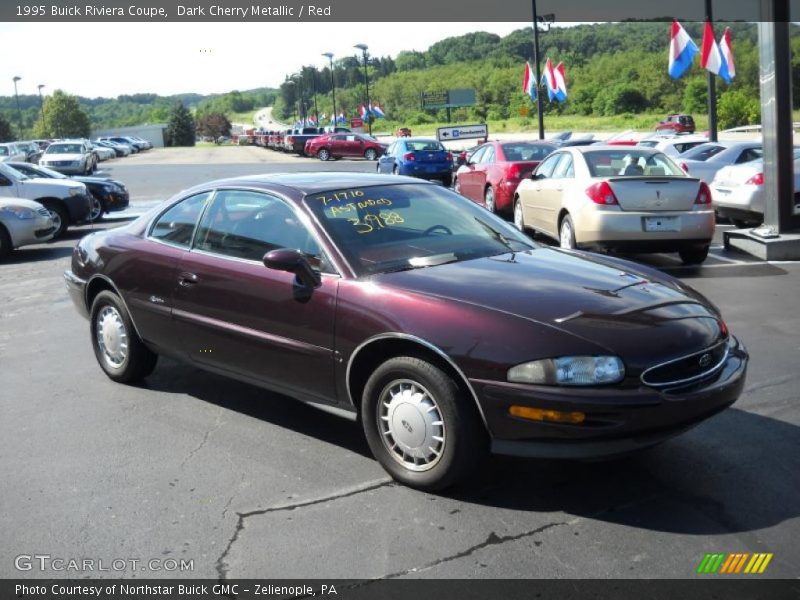 Dark Cherry Metallic / Red 1995 Buick Riviera Coupe