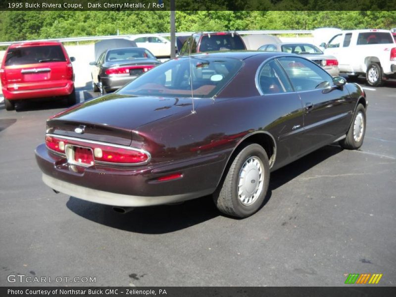 Dark Cherry Metallic / Red 1995 Buick Riviera Coupe