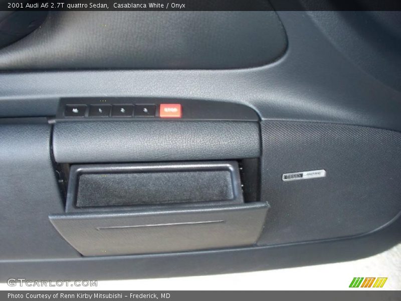 Casablanca White / Onyx 2001 Audi A6 2.7T quattro Sedan