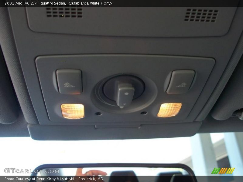 Casablanca White / Onyx 2001 Audi A6 2.7T quattro Sedan
