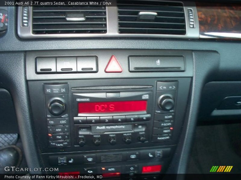 Casablanca White / Onyx 2001 Audi A6 2.7T quattro Sedan