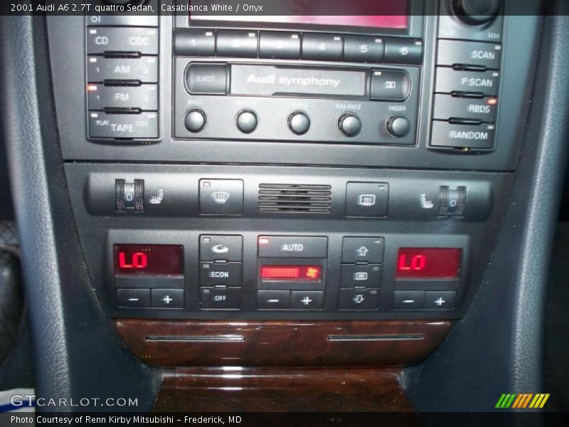 Casablanca White / Onyx 2001 Audi A6 2.7T quattro Sedan