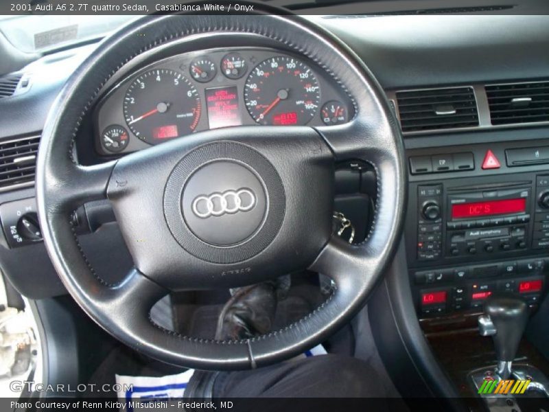 Casablanca White / Onyx 2001 Audi A6 2.7T quattro Sedan