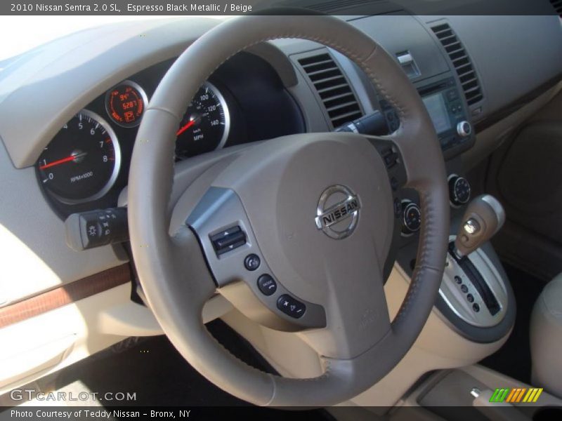 Espresso Black Metallic / Beige 2010 Nissan Sentra 2.0 SL