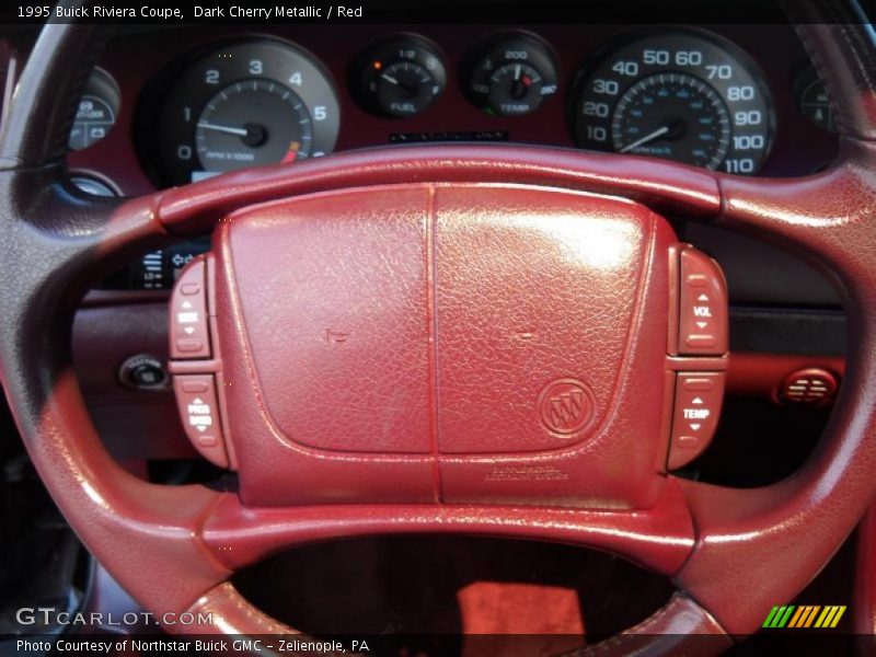 Dark Cherry Metallic / Red 1995 Buick Riviera Coupe