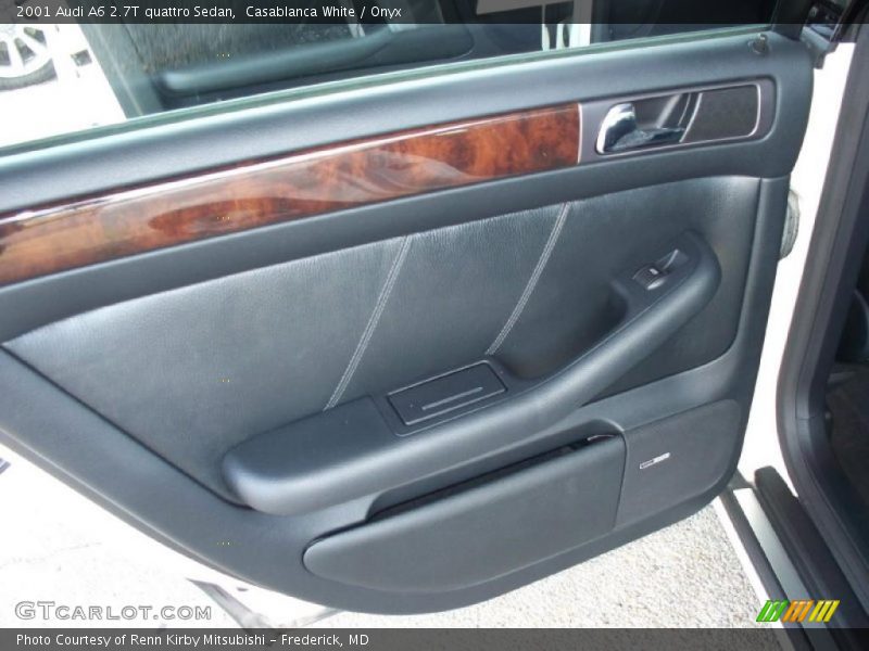 Casablanca White / Onyx 2001 Audi A6 2.7T quattro Sedan