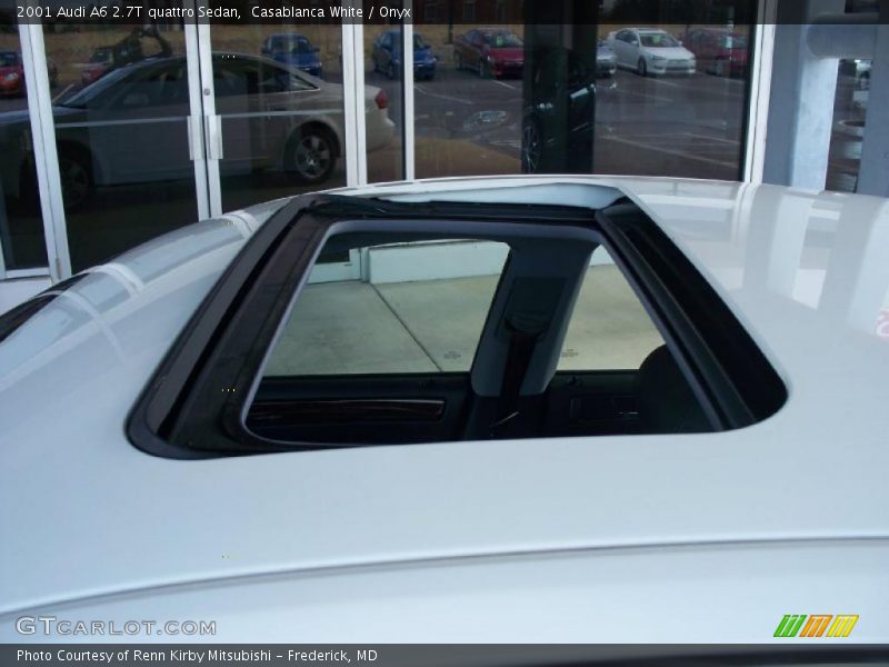 Casablanca White / Onyx 2001 Audi A6 2.7T quattro Sedan