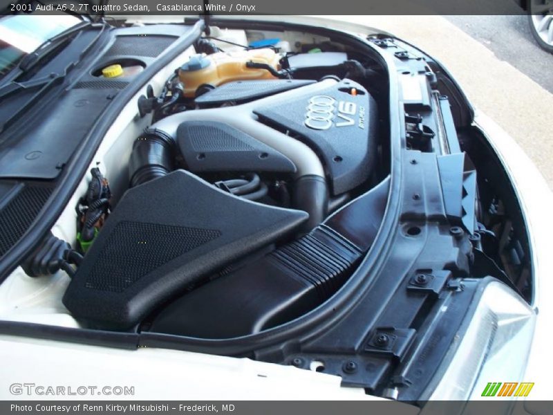 Casablanca White / Onyx 2001 Audi A6 2.7T quattro Sedan