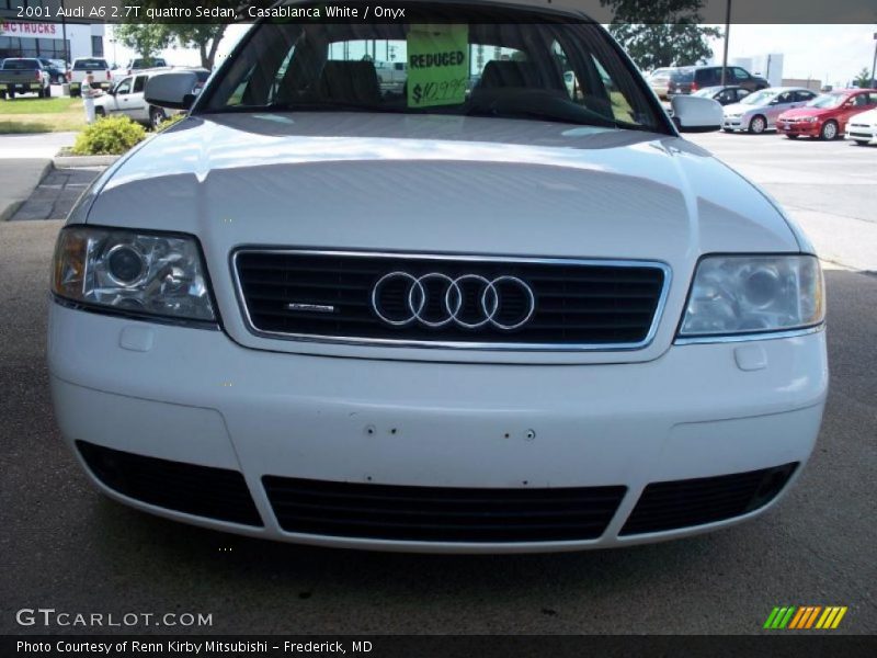 Casablanca White / Onyx 2001 Audi A6 2.7T quattro Sedan