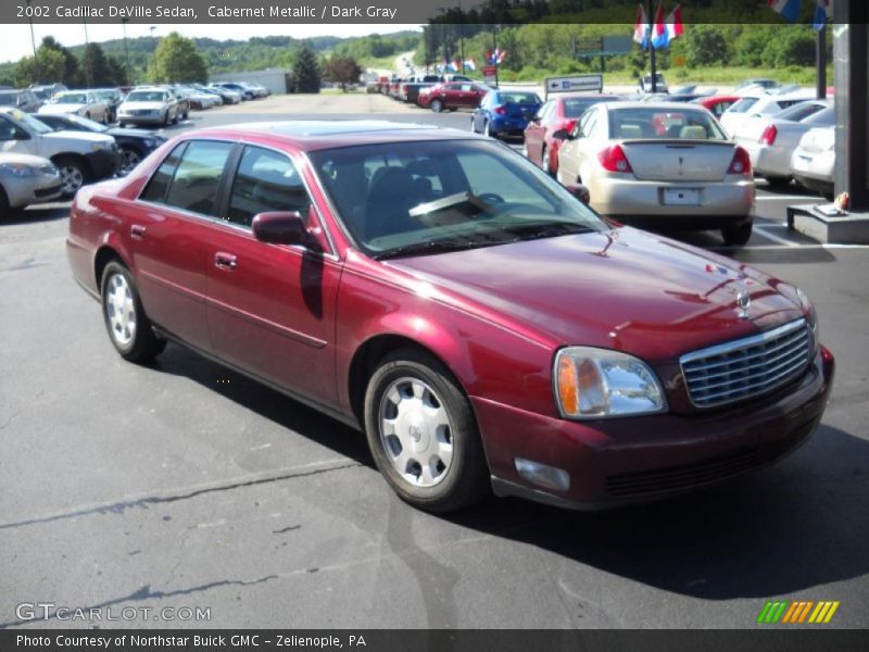 Cabernet Metallic / Dark Gray 2002 Cadillac DeVille Sedan