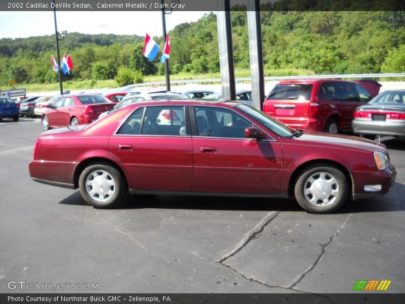 Cabernet Metallic / Dark Gray 2002 Cadillac DeVille Sedan