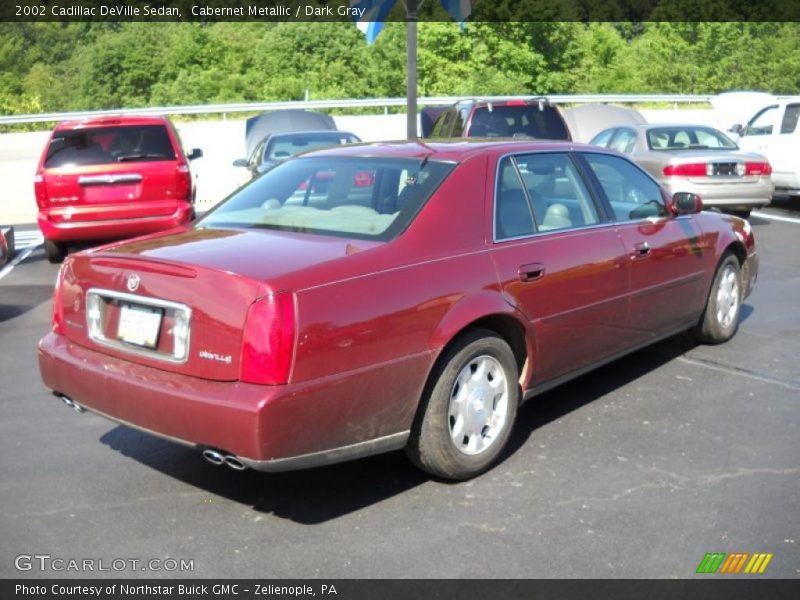 Cabernet Metallic / Dark Gray 2002 Cadillac DeVille Sedan