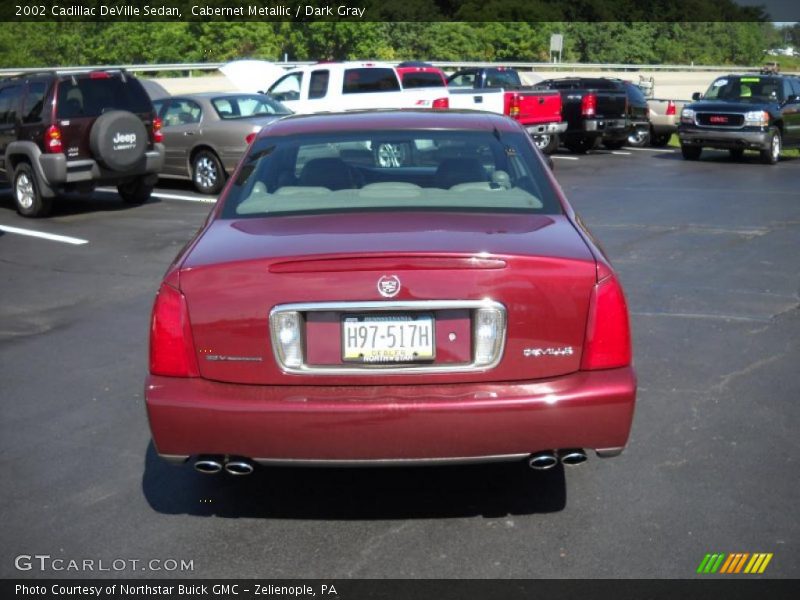 Cabernet Metallic / Dark Gray 2002 Cadillac DeVille Sedan