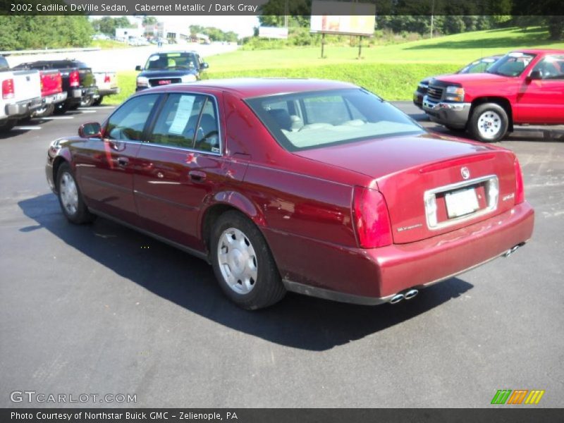 Cabernet Metallic / Dark Gray 2002 Cadillac DeVille Sedan
