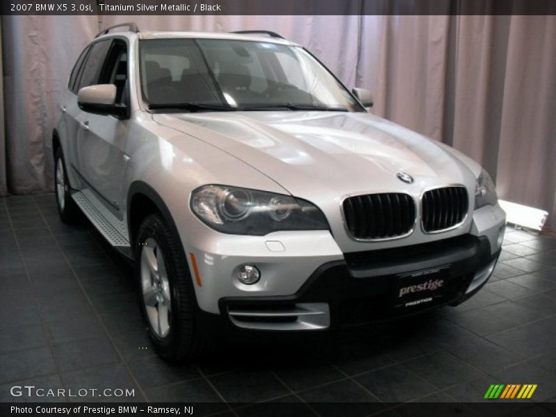 Titanium Silver Metallic / Black 2007 BMW X5 3.0si