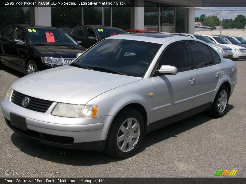 Satin Silver Metallic / Black 1999 Volkswagen Passat GLS V6 Sedan
