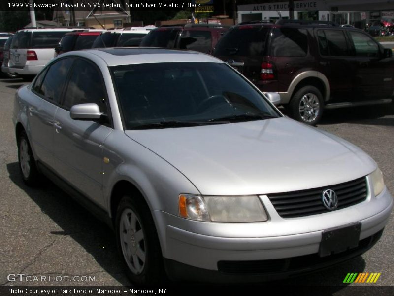 Satin Silver Metallic / Black 1999 Volkswagen Passat GLS V6 Sedan
