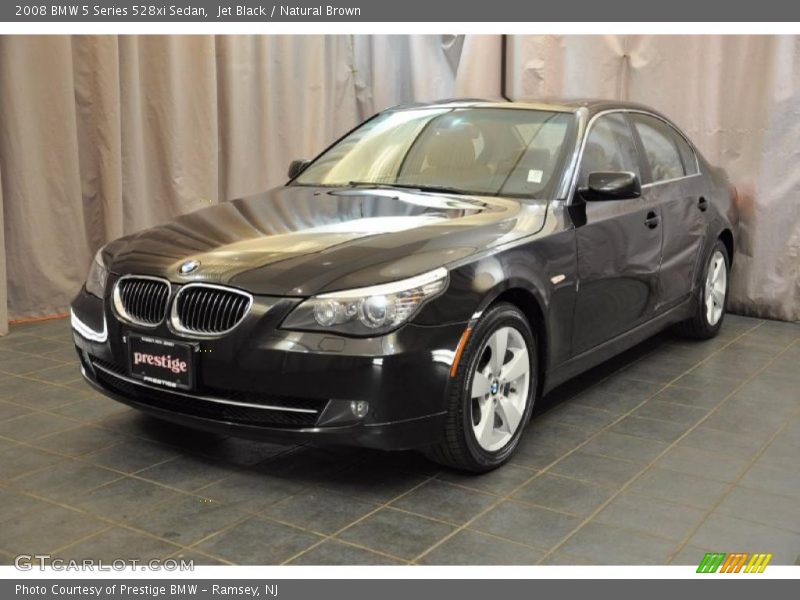 Jet Black / Natural Brown 2008 BMW 5 Series 528xi Sedan