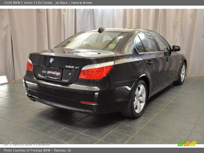 Jet Black / Natural Brown 2008 BMW 5 Series 528xi Sedan